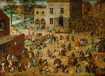 Fig 1. Bruegel the Elder, Pieter. Children’s Games, 1560. 
Kunsthistorisches Museum, Vienna. Web. 15 November 2015.
